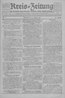 Kreis-Zeitung für d. Kreis Nowy-Tomysl: zugl. Nowy-Tomysler Hopfenzeitung 1931.01.24 Jg.56 Nr11