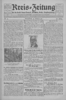 Kreis-Zeitung für d. Kreis Nowy-Tomysl: zugl. Nowy-Tomysler Hopfenzeitung 1931.02.14 Jg.56 Nr19