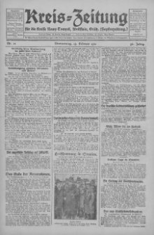 Kreis-Zeitung für d. Kreis Nowy-Tomysl: zugl. Nowy-Tomysler Hopfenzeitung 1931.02.19 Jg.56 Nr21
