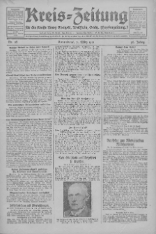 Kreis-Zeitung für d. Kreis Nowy-Tomysl: zugl. Nowy-Tomysler Hopfenzeitung 1931.03.07 Jg.56 Nr28