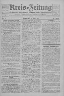 Kreis-Zeitung für d. Kreis Nowy-Tomysl: zugl. Nowy-Tomysler Hopfenzeitung 1931.03.28 Jg.56 Nr37