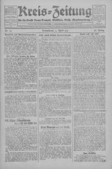 Kreis-Zeitung für d. Kreis Nowy-Tomysl: zugl. Nowy-Tomysler Hopfenzeitung 1931.04.04 Jg.56 Nr40