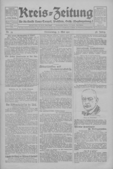 Kreis-Zeitung für d. Kreis Nowy-Tomysl: zugl. Nowy-Tomysler Hopfenzeitung 1931.05.07 Jg.56 Nr54
