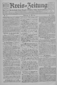 Kreis-Zeitung für d. Kreis Nowy-Tomysl: zugl. Nowy-Tomysler Hopfenzeitung 1931.05.26 Jg.56 Nr62
