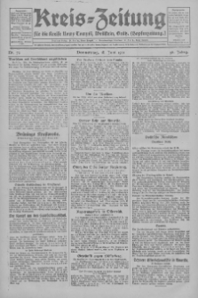 Kreis-Zeitung für d. Kreis Nowy-Tomysl: zugl. Nowy-Tomysler Hopfenzeitung 1931.06.18 Jg.56 Nr72
