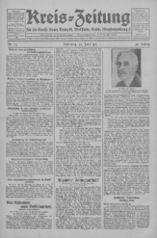Kreis-Zeitung für d. Kreis Nowy-Tomysl: zugl. Nowy-Tomysler Hopfenzeitung 1931.06.23 Jg.56 Nr74