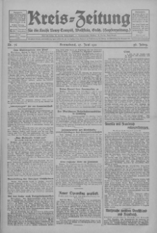 Kreis-Zeitung für d. Kreis Nowy-Tomysl: zugl. Nowy-Tomysler Hopfenzeitung 1931.06.27 Jg.56 Nr76