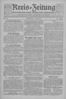 Kreis-Zeitung für d. Kreis Nowy-Tomysl: zugl. Nowy-Tomysler Hopfenzeitung 1931.07.04 Jg.56 Nr79
