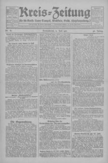 Kreis-Zeitung für d. Kreis Nowy-Tomysl: zugl. Nowy-Tomysler Hopfenzeitung 1931.07.11 Jg.56 Nr82