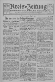 Kreis-Zeitung für d. Kreis Nowy-Tomysl: zugl. Nowy-Tomysler Hopfenzeitung 1931.08.13 Jg.56 Nr96