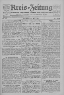 Kreis-Zeitung für d. Kreis Nowy-Tomysl: zugl. Nowy-Tomysler Hopfenzeitung 1931.08.22 Jg.56 Nr100
