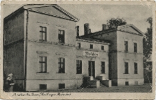 Moschin bei Posen, Warthegau. Bahnhof.