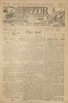 Mazur : pismo z obrazkami poświęcone Mazurom wyznania ewangelickiego. 1906.09.16 R.1 nr22