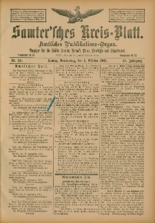 Samtersches Kreis-Blatt = Dziennik Powiatu Szamotulskiego 1903.10.01 Jg.49 Nr116