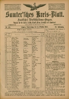 Samtersches Kreis-Blatt = Dziennik Powiatu Szamotulskiego 1903.10.08 Jg.49 Nr119