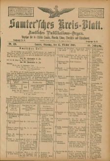 Samtersches Kreis-Blatt = Dziennik Powiatu Szamotulskiego 1903.10.13 Jg.49 Nr121