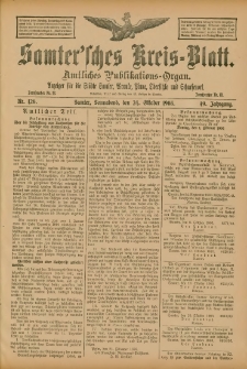 Samtersches Kreis-Blatt = Dziennik Powiatu Szamotulskiego 1903.10.24 Jg.49 Nr126