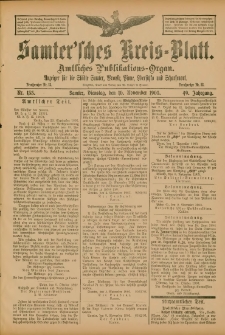 Samtersches Kreis-Blatt = Dziennik Powiatu Szamotulskiego 1903.11.10 Jg.49 Nr133