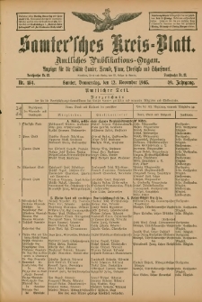 Samtersches Kreis-Blatt = Dziennik Powiatu Szamotulskiego 1903.11.12 Jg.49 Nr134