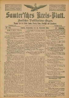 Samtersches Kreis-Blatt = Dziennik Powiatu Szamotulskiego 1903.11.14 Jg.49 Nr135