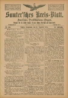 Samtersches Kreis-Blatt = Dziennik Powiatu Szamotulskiego 1903.12.12 Jg.49 Nr146