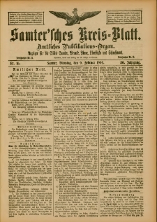 Samtersches Kreis-Blatt = Dziennik Powiatu Szamotulskiego 1904.02.09 Jg.50 Nr16