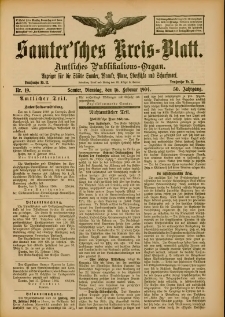 Samtersches Kreis-Blatt = Dziennik Powiatu Szamotulskiego 1904.02.16 Jg.50 Nr19