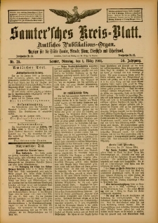 Samtersches Kreis-Blatt = Dziennik Powiatu Szamotulskiego 1904.03.01 Jg.50 Nr25