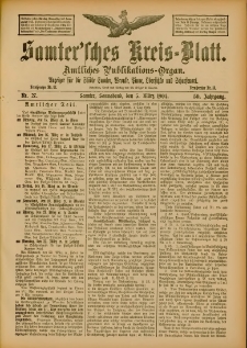Samtersches Kreis-Blatt = Dziennik Powiatu Szamotulskiego 1904.03.05 Jg.50 Nr27