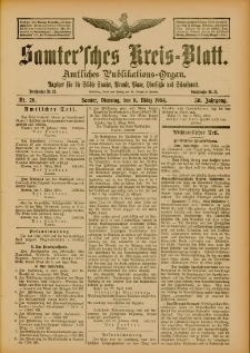 Samtersches Kreis-Blatt = Dziennik Powiatu Szamotulskiego 1904.03.08 Jg.50 Nr28