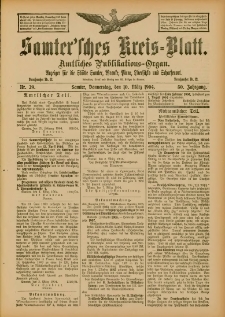 Samtersches Kreis-Blatt = Dziennik Powiatu Szamotulskiego 1904.03.10 Jg.50 Nr29