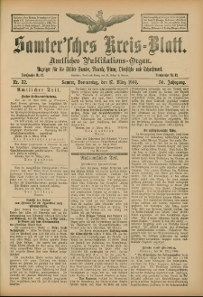Samtersches Kreis-Blatt = Dziennik Powiatu Szamotulskiego 1904.03.17 Jg.50 Nr32