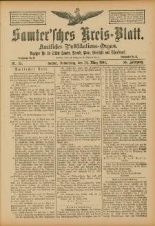 Samtersches Kreis-Blatt = Dziennik Powiatu Szamotulskiego 1904.03.24 Jg.50 Nr35
