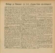 Beilage zu Nummer 44des Samterschen Kreisblattes = Dodatek do Nr.44 dziennika powiatowego Szamotulskiego 1904.04.16 Jg.50