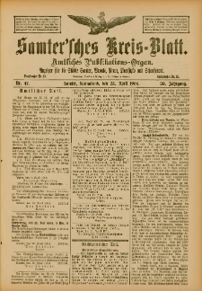 Samtersches Kreis-Blatt = Dziennik Powiatu Szamotulskiego 1904.04.25 Jg.50 Nr47