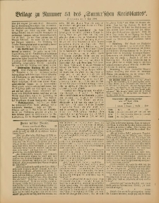 Beilage zu Nummer 51 des Samterschen Kreisblattes = Dodatek do Nr.51 dziennika powiatowego Szamotulskiego 1904.05.03 Jg.50
