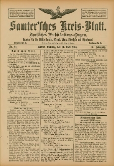 Samtersches Kreis-Blatt = Dziennik Powiatu Szamotulskiego 1904.05.10 Jg.50 Nr54
