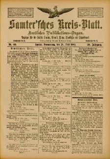 Samtersches Kreis-Blatt = Dziennik Powiatu Szamotulskiego 1904.05.26 Jg.50 Nr60