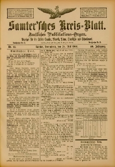 Samtersches Kreis-Blatt = Dziennik Powiatu Szamotulskiego 1904.05.28 Jg.50 Nr61