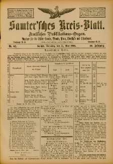 Samtersches Kreis-Blatt = Dziennik Powiatu Szamotulskiego 1904.05.31 Jg.50 Nr62