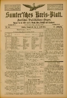 Samtersches Kreis-Blatt = Dziennik Powiatu Szamotulskiego 1904.06.11 Jg.50 Nr67