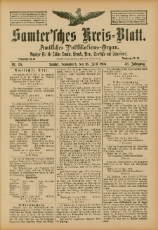 Samtersches Kreis-Blatt = Dziennik Powiatu Szamotulskiego 1904.06.18 Jg.50 Nr70
