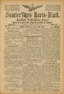 Samtersches Kreis-Blatt = Dziennik Powiatu Szamotulskiego 1904.06.23 Jg.50 Nr72