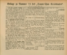 Beilage zu Nummer 73 des Samterschen Kreisblattes = Dodatek do Nr.73 dziennika powiatowego Szamotulskiego 1904.06.25 Jg.50