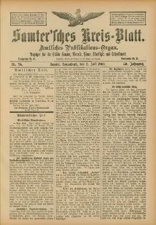 Samtersches Kreis-Blatt = Dziennik Powiatu Szamotulskiego 1904.07.02 Jg.50 Nr76