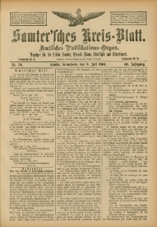 Samtersches Kreis-Blatt = Dziennik Powiatu Szamotulskiego 1904.07.09 Jg.50 Nr79