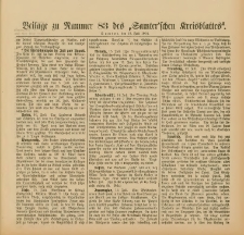 Beilage zu Nummer 83 des Samterschen Kreisblattes = Dodatek do Nr.83 dziennika powiatowego Szamotulskiego 1904.07.19 Jg.50