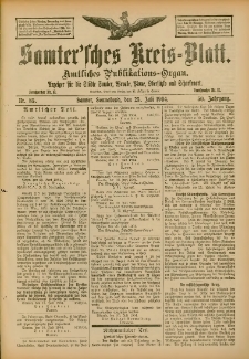 Samtersches Kreis-Blatt = Dziennik Powiatu Szamotulskiego 1904.07.23 Jg.50 Nr85