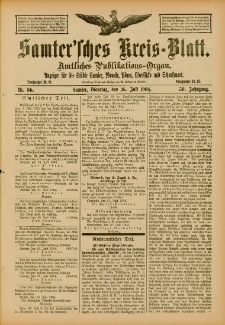 Samtersches Kreis-Blatt = Dziennik Powiatu Szamotulskiego 1904.07.26 Jg.50 Nr86