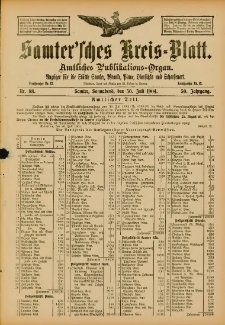 Samtersches Kreis-Blatt = Dziennik Powiatu Szamotulskiego 1904.07.30 Jg.50 Nr88